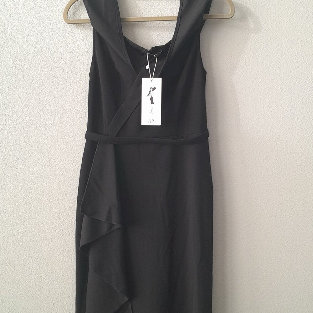 Black Alisa Pan Size Medium Midi Dress